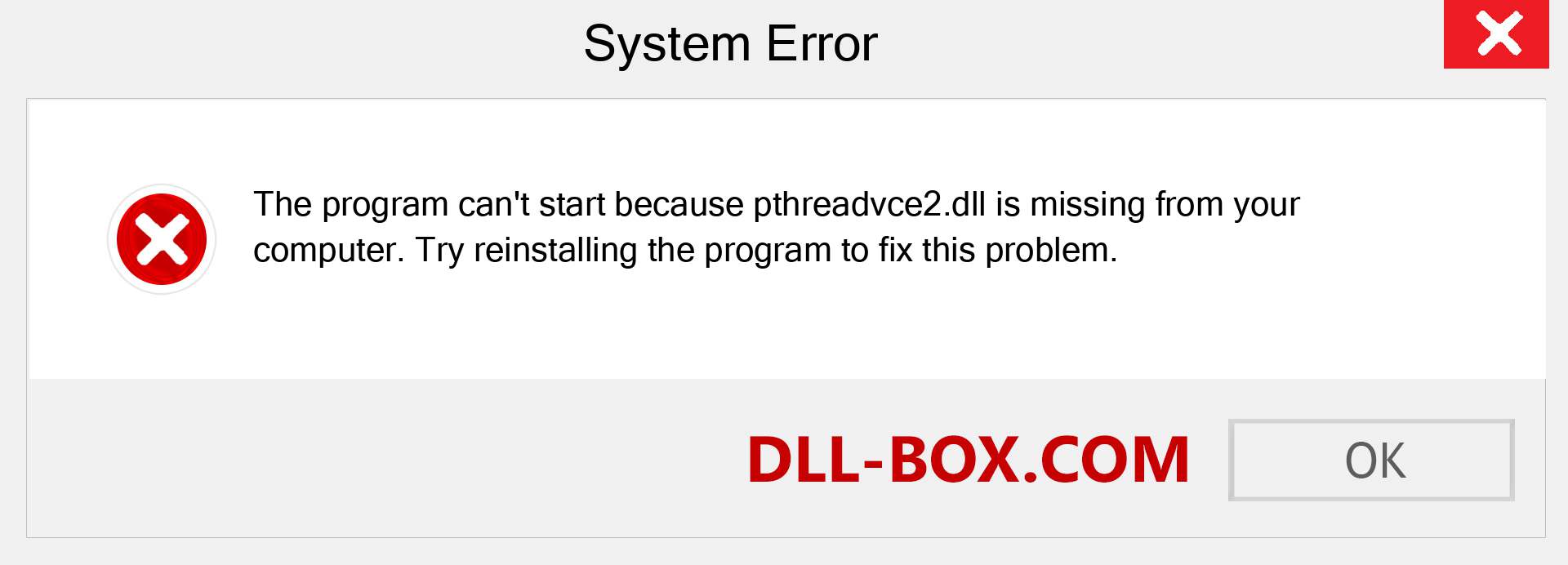  pthreadvce2.dll file is missing?. Download for Windows 7, 8, 10 - Fix  pthreadvce2 dll Missing Error on Windows, photos, images
